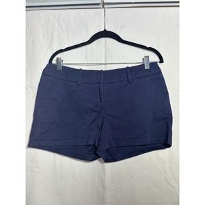 Mossimo‎ Stretch Extensible Chino Casual Shorts Women's Size 8 Navy EUC A5